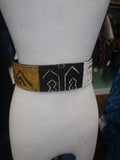 Reversible Mudcloth and Linen Tassel Belt