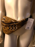 Mudcloth Hip Bag in Tan Print