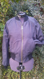 African Kente Print Cotton Unisex Bomber Jacket, Reversible