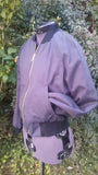 African Kente Print Cotton Unisex Bomber Jacket, Reversible