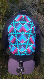 African Kente Print Cotton Unisex Bomber Jacket, Reversible