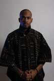 Long African Mudcloth Cape