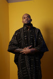 Long African Mudcloth Cape