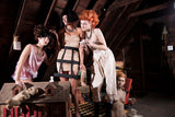 Tea Dyed Historical Knickers Undergarments with Lace Trim, for Victorian Period Cosplay