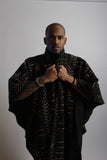 Long African Mudcloth Cape