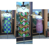 Ankara Bombshell Mini Dress in Beautiful African Wax Block Cotton from Ghana