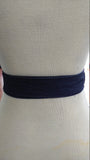Reversible Kente and Denim Obi Belt