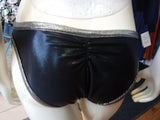 Liquid Black and Silver Monokini
