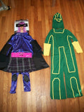 Kids Kick Ass and Hit Girl Superhero Cosplay Costumes