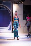 African Batik Mermaid Dress with Halter Midriff with Kukui Beads and 2 Layered Full Length Skirt