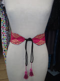 Reversible Tassel Belt in Handwoven African Kente Cloth