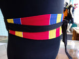 Reversible African Kente Cloth Obi Belt