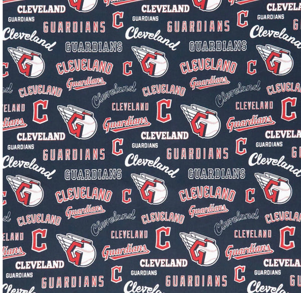 MLB Cleveland Guardians Neckties in bow tie, skinny tie, and standard tie styles, kids or adult sizes