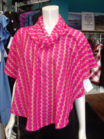 Pink Sweater Poncho