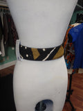 Reversible Mudcloth and Denim Tassel Belt