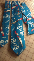 Dr Seuss Cat in the Hat Neckties in bow tie, skinny tie, and standard tie styles, kids or adult sizes