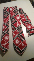 University of Alabama Crimson Tide Neckties in bow tie, skinny tie, and standard tie styles, kids or adult sizes