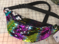 Color Shift Rainbow Sequin Hip Bag