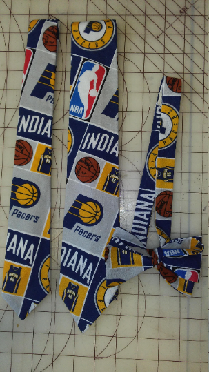 NBA Indiana Pacers Neckties in bow tie, skinny tie, and standard tie styles, kids or adult sizes