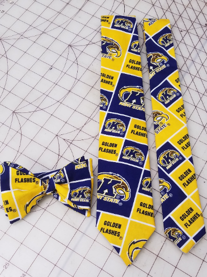 Kent State University Neckties in bow tie, skinny tie styles, kids or adult sizes