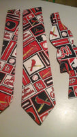 St Louis Cardinals MLB Neckties in bow tie, skinny tie, and standard tie styles, kids or adult sizes