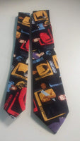 Next Generation Star Trek Neckties featuring Uhura and Scotty Neckties in bow tie, skinny tie, and standard tie styles, kids or adult sizes