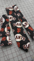 MLB San Francisco Giants Neckties in bow tie, skinny tie, and standard tie styles, kids or adult sizes