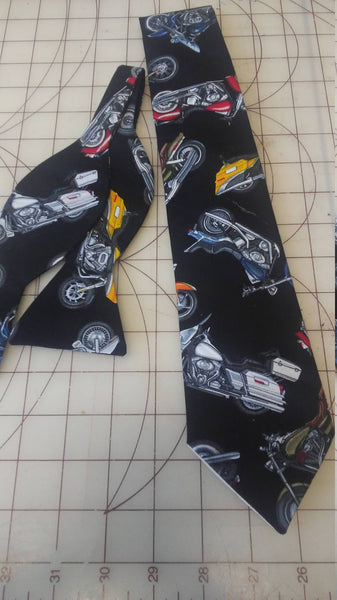 Honda Motorcycle Neckties in bow tie, skinny tie, and standard tie styles, kids or adult sizes