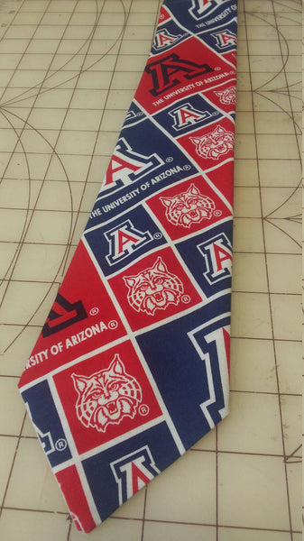 University of Arizona Wildcats Neckties in bow tie, skinny tie, and standard tie styles, kids or adult sizes