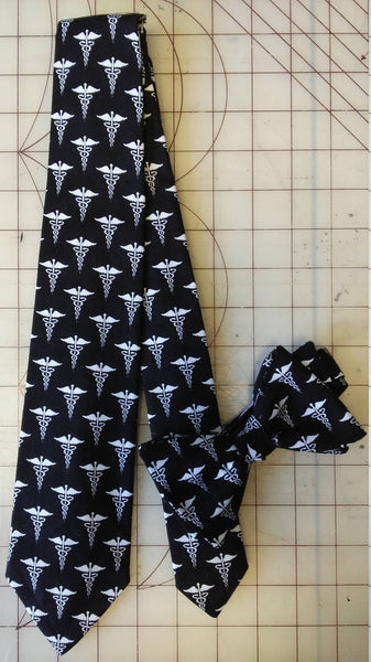 Registered Nurse Symbol RN Neckties in bow tie, skinny tie, and standard tie styles, kids or adult sizes