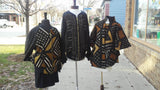 African Mud Cloth Reversible Unisex Bomber Jacket