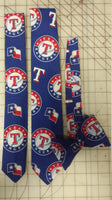 MLB Texas Rangers Neckties in bow tie, skinny tie, and standard tie styles, kids or adult sizes