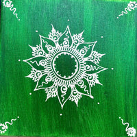 Acrylic on Canvas Henna Painting