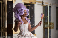 Edwardian Corset in Cream and Rose Floral Print