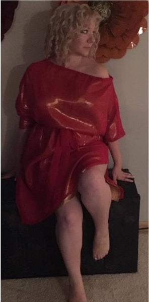 ghostbusters red dress Womens Adult Ghostbusters Zuul Costume XL Black/Orange FUN Costumes