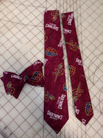 NBA Cleveland Cavaliers Neckties in bow tie, skinny tie, and standard tie styles, kids or adult sizes