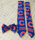 MLB Chicago Cubs  Neckties in bow tie, skinny tie, and standard tie styles, kids or adult sizes