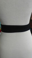 Reversible Mudcloth and Denim Obi Belt