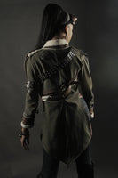 Short Steampunk Bolero Jacket with Coat Tails and Hardware