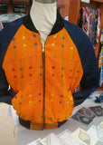 African Kente Cloth Reversible Unisex Bomber Jacket