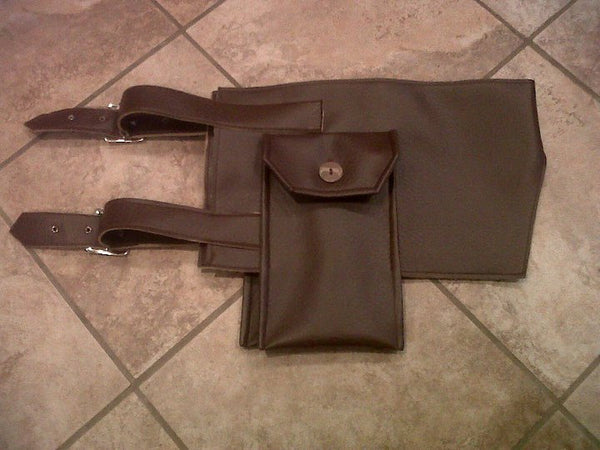 Faux Leather Cosplay Costume Hip Holster Belt