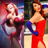 jessica rabbit costume short dress Roger Darling! I recently found the remnant sequin fabric I used to make Jessica Rabbit's dress, and am reminded of the wild reactions on the internet when I first wore this costume!