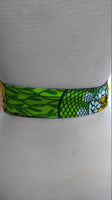 Reversible Obi Belt in African Wax Block Cotton