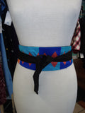 Reversible African Kente Cloth Obi Belt