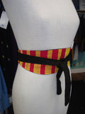 Reversible African Kente Cloth Obi Belt