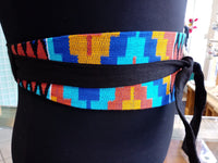 Reversible African Kente Cloth Obi Belt