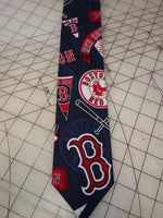 MLB Boston Red Sox Pennant Neckties in bow tie, skinny tie, and standard tie styles, kids or adult sizes