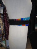 Reversible African Kente Cloth Obi Belt