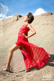 Layered Red Dress