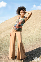 Ultra Wide Leg Palazzo Pants in Brushed Silky Fabric